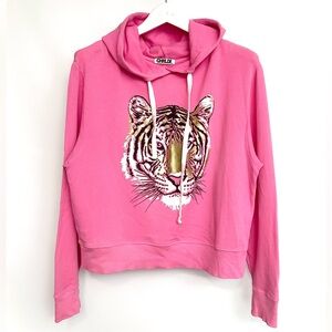 CHRLDR Crop Hoodie bubble gum pink